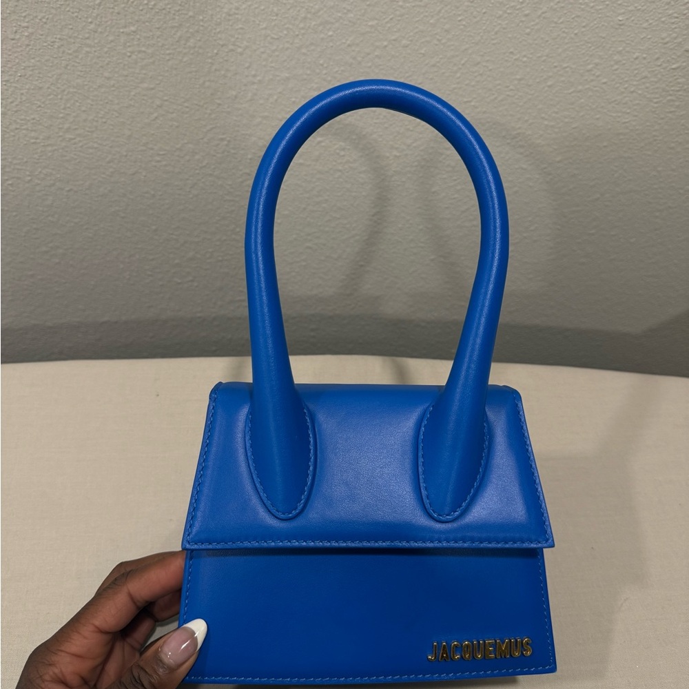Brand New Jacquemus Blue Le Grand Chiquito Bag